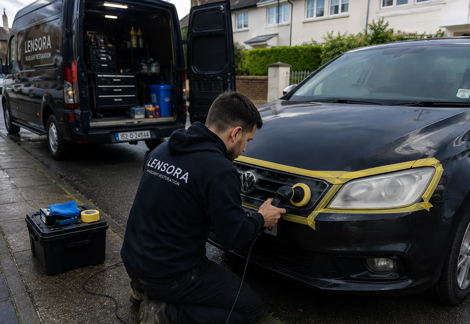 Lensora mobile headlight restoration service
